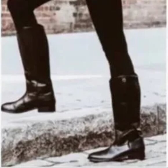 FRYE Melissa Button Back Zip Snap Leather boots - Picture 2 of 12